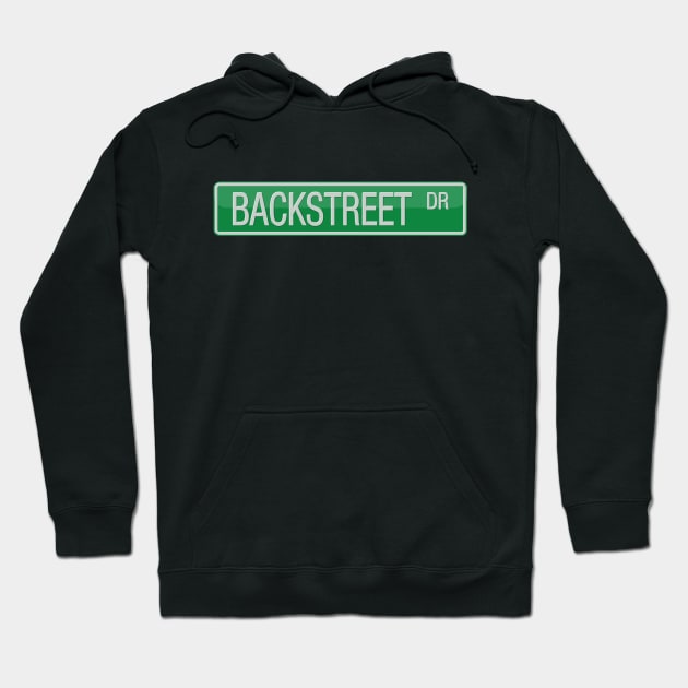 Backstreet Drive Road Sign Hoodie by reapolo